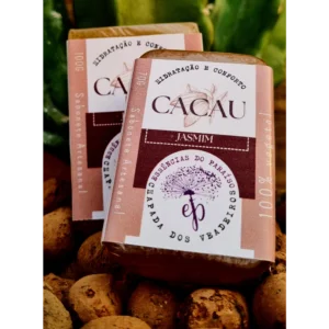 Sabonete Artesanal Natural de Cacau Jasmine Imagem Sabonete Artesanal Natural de Cacau Jasmine