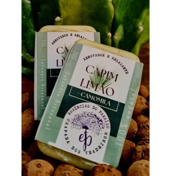 Imagem Sabonete Artesanal Natural de Capim limão _