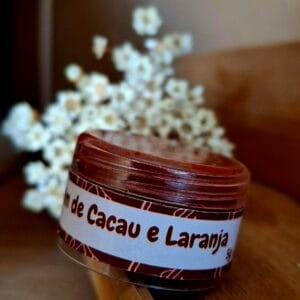 Lip Balm de Cacau e Laranja com cor